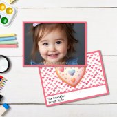 Sweet Pink Hearts Foto Classroom Mini Valentijn Kaart