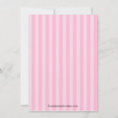 Sweet Pink Ladybug Foto Birthday Uitnodiging (Achterkant)