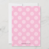 Sweet PINK Ladybugs Baby shower Uitnodiging (Achterkant)