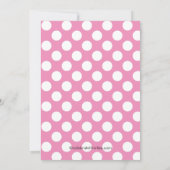 Sweet Pink Ladybugs Birthday Uitnodiging (Achterkant)