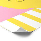 Sweet Pink Lemonade Birthday Banner Sign Poster (Hoek)
