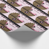 Sweet Pink Leopard Baby shower Cadeaupapier (Hoek)