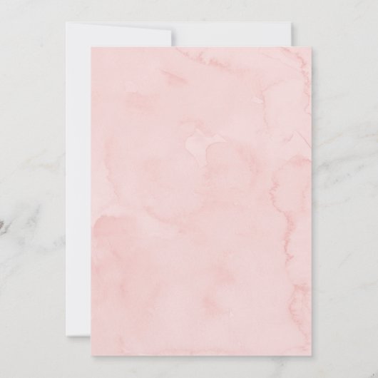 Sweet Pink Little Dumpling Baby shower Kaart (Achterkant)