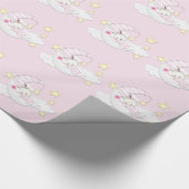 Sweet Pink Moon Baby Girl Cadeaupapier (Hoek)