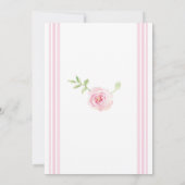 Sweet Pink Rose Bloemen Meisjes Eerste 1e Verjaard Kaart (Achterkant)