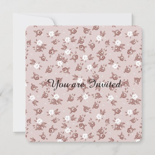 Sweet Pink Roses Baby shower Kaart (Voorkant)