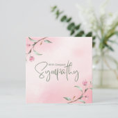 Sweet Pink Roses Sympathie (Staand voorkant)