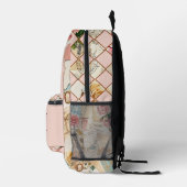 Sweet Pink  Scrapbook Boho Chic Bedrukte Rugzak (Rechts)
