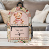 Sweet Pink  Scrapbook Boho Chic Bedrukte Rugzak