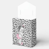 Sweet Pink Snow Leopard Baby shower Favor Boxes Bedankdoosjes (Geopend)