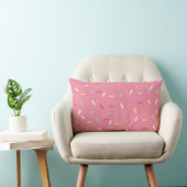 Sweet Pink Sprinkle Lumbar Pillow Kussen (Stoel)
