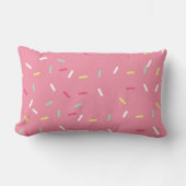 Sweet Pink Sprinkle Lumbar Pillow Kussen (Voorkant)