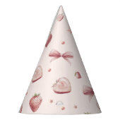 Sweet Pink Strawberry Love Hart en Sterren Feesthoedjes (Links)