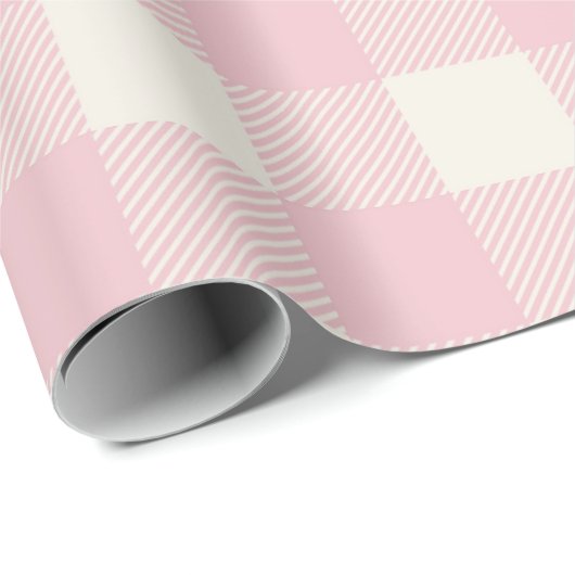 Sweet Pink Textured Pattern Wrapping Paper Cadeaupapier (Rol Hoek)
