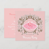 Sweet Pink Tutu Prinses Verjaardag Party uitnodigi Kaart (Voorkant / Achterkant)