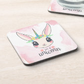 Sweet Pink Unicorn Bier Onderzetter (Linkerzijde)