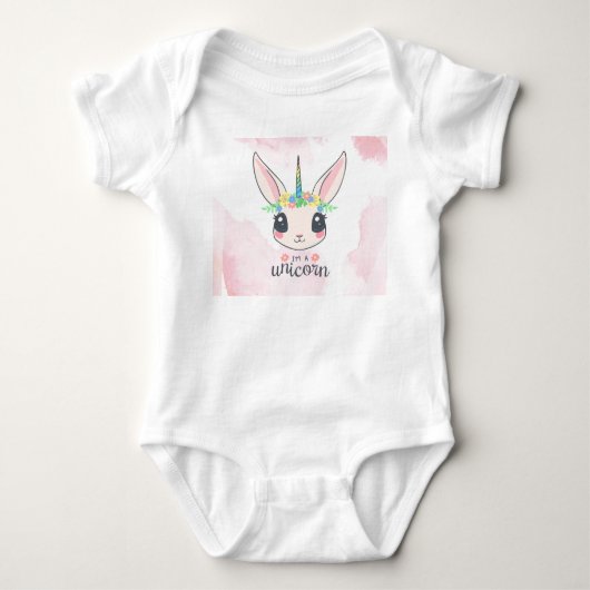 Sweet Pink Unicorn Romper (Voorkant)