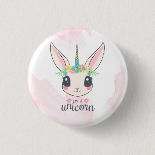 Sweet Pink Unicorn Ronde Button 3,2 Cm