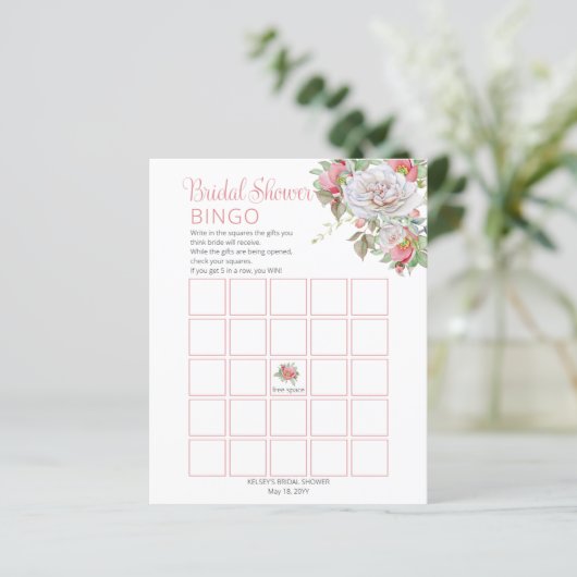 Sweet Pink |Vrijgezellenfeest van witte rozenbloem (Staand voorkant)