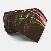 Sweet Pink Whimsical Dandelions Stropdas (Opgerold)