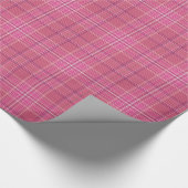 Sweet Pinks Pset Gingham Pattern Wrapping Paper Cadeaupapier (Hoek)