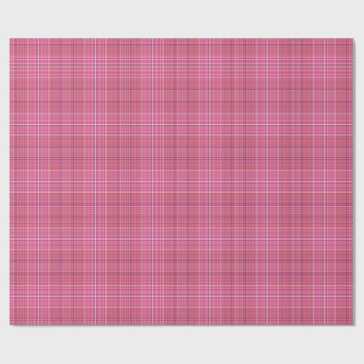 Sweet Pinks Pset Gingham Pattern Wrapping Paper Cadeaupapier (Vlak)
