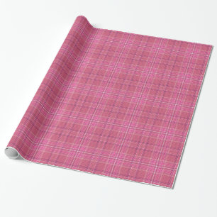 Sweet Pinks Pset Gingham Pattern Wrapping Paper Cadeaupapier