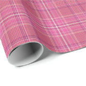 Sweet Pinks Pset Gingham Pattern Wrapping Paper Cadeaupapier (Rol Hoek)