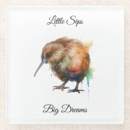 Sweet Pipi Kiwi, custom Glazen Onderzetter