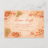 Sweet Pizza Diapper Raffle Informatiekaartje (Voorkant)