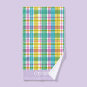 Sweet Plaid Pastel Bad Handdoek (Handdoek)