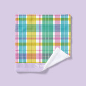 Sweet Plaid Pastel Bad Handdoek (Wasdoekje)