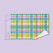 Sweet Plaid Pastel Bad Handdoek (Handdoek)