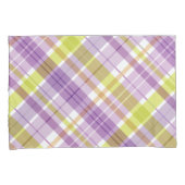 Sweet Plaid Pastel Paarse Green Kussensloop (Voorkant-Rechts)