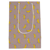 Sweet & Playful Banana Dream Pattern Medium Cadeauzakje (Achterkant)