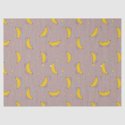 Sweet & Playful Banana Dream Pattern Tissuepapier (Voorkant)