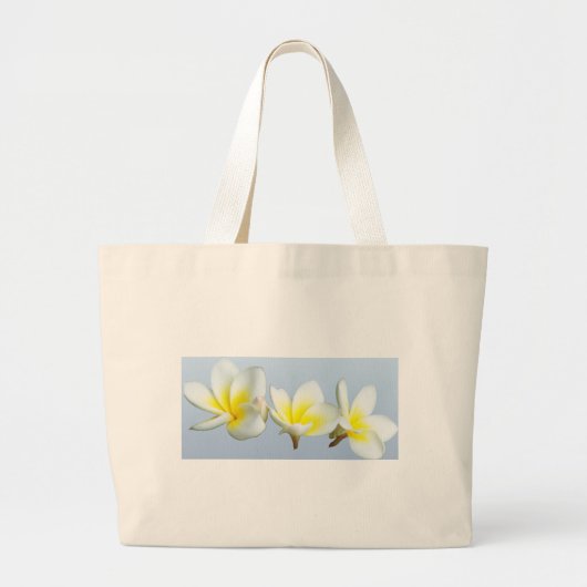 Sweet Plumeria Grote Tote Bag (Voorkant)