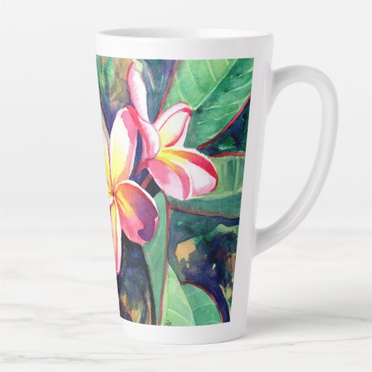 Sweet Plumeria Latte Mok (Rechts)
