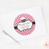 Sweet Polka Dot and Cupcake Bakery Sticker (Envelop)