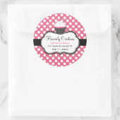 Sweet Polka Dot and Cupcake Bakery Sticker (Tas)