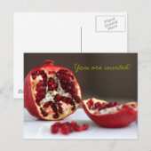 Sweet POM Granaatappel Collectie Invitation Uitnodiging Briefkaart (Voorkant / Achterkant)