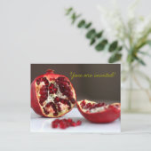 Sweet POM Granaatappel Collectie Invitation Uitnodiging Briefkaart (Staand voorkant)