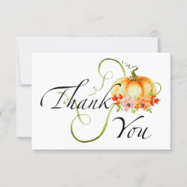 Sweet pompoen baby shower bedankt je kaart