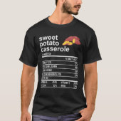 Sweet Potato Casserole Apparel, Thanksgiving Nutri T-shirt (Voorkant)
