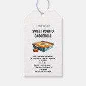 Sweet Potato Casserole Recept Thanksgiving Cadeaulabel (Voorkant)