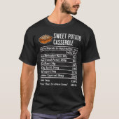 Sweet Potato Casserole Thanksgiving Recipe T-shirt (Voorkant)