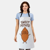 Sweet Potato Cooking Apron Schort (Gedragen)