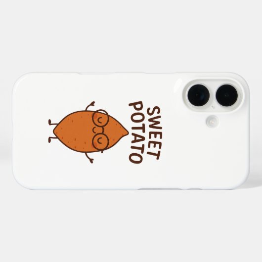 Sweet Potato Funny iPhone Case (Achterkant (horizontaal))