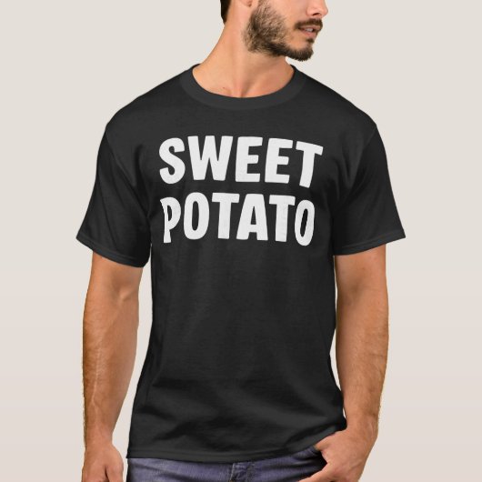 Sweet Potato Grouchy Potato Couple Matching Thanks T-shirt (Voorkant)