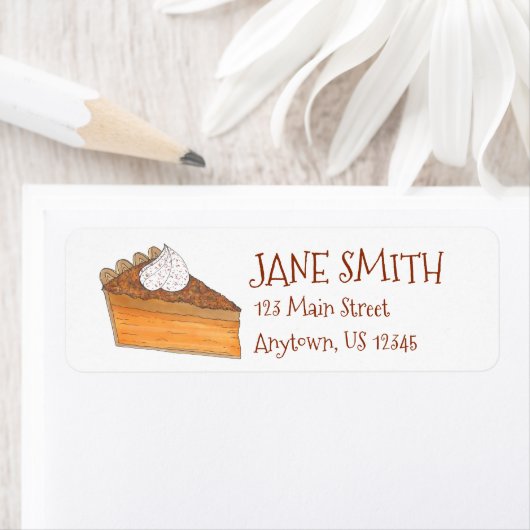 Sweet Potato Pie Kerstfeestdag Thanksgiving Etiket (Insitu)